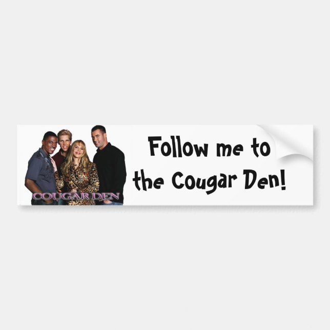 COUGAR DEN BUMPER STICKER (Front)