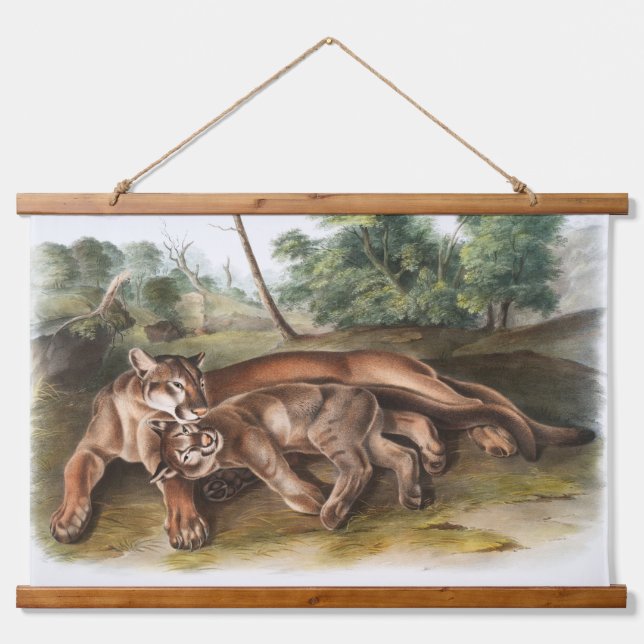 Cougar Duo Hanging Tapestry (Front)