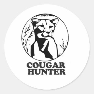 COUGAR HUNTER 2 CLASSIC ROUND STICKER
