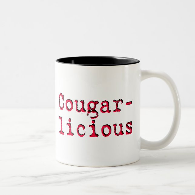 Cougar-licious Two-Tone Coffee Mug (Right)