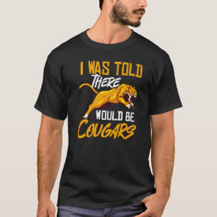 Cougar Mountain Lion Animal Cat Head Cute Wildcat T-Shirt