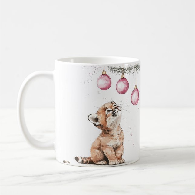 Cougar mugs 11oz matte ceramic mug (Left)