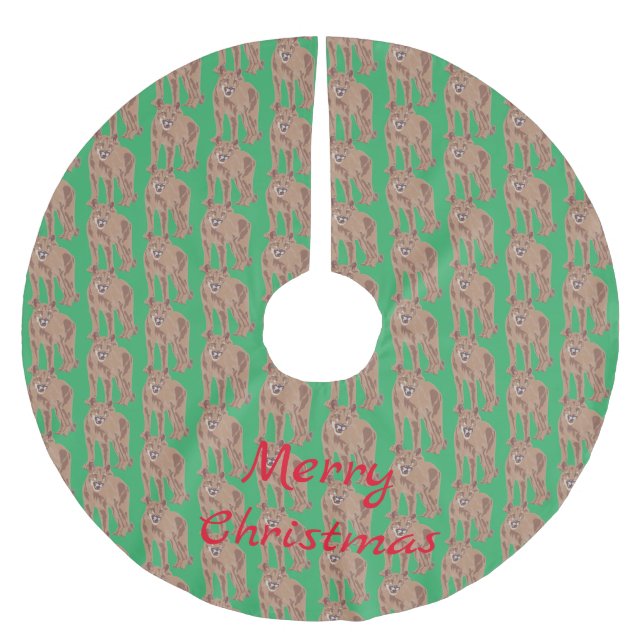 Cougar Puma Mountain Lion Thunder_Cove Brushed Polyester Tree Skirt (Front)