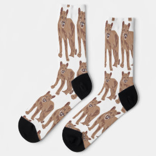 Cougar Puma Mountain Lion Thunder_Cove Socks
