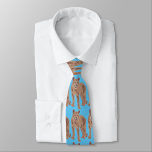 Cougar Puma Mountain Lion Thunder_Cove Tie