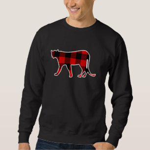 Cougar Red Buffalo Plaid Puma Animal Matching Pj F Sweatshirt