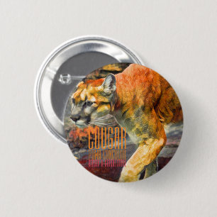 Cougar [Round Tin Badge] 6 Cm Round Badge