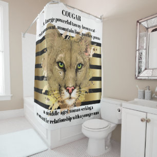 COUGAR  SHOWER CURTAIN