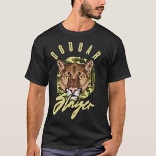 Cougar Slayer Wild Animal Big Cat Cougar Hunter  T-Shirt