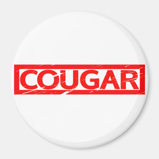 Cougar Stamp Magnet (Front)