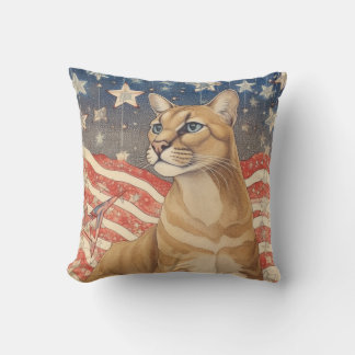 Cougar Stars and Stripes Cushion