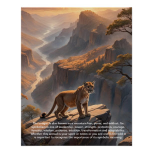 Cougar Symbolism Poster
