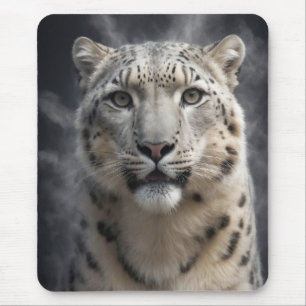 Cougar Wild Animal Elegant Dramatic Portrait Art Mouse Pad