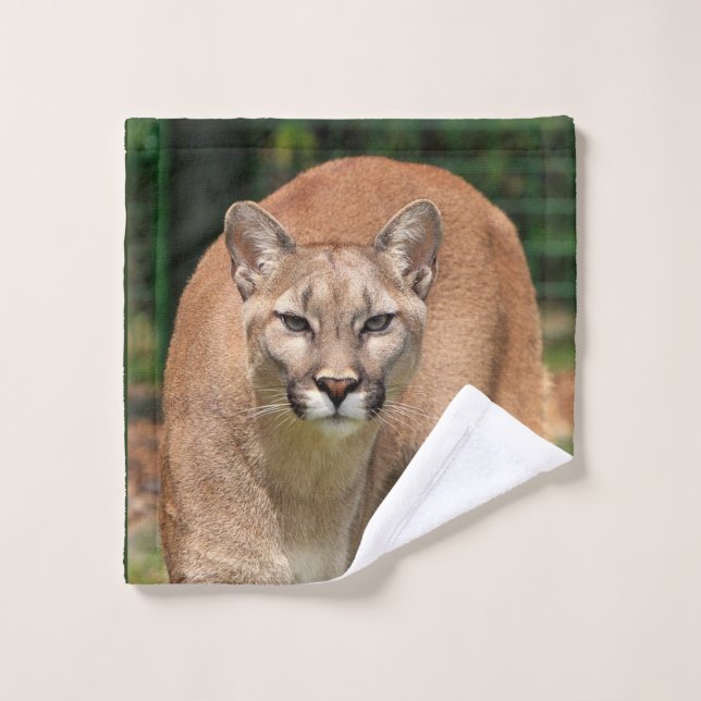 Cougar Wildlife Cat Bathroom Towel Set (Wash Cloth)