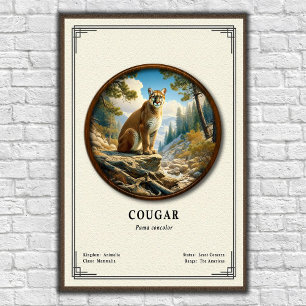 Cougar Zoology Series Poster