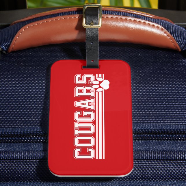Cougars  luggage tag (Front Insitu 2)