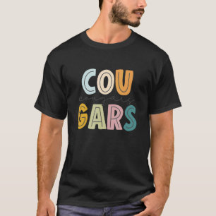 Cougars Mascot School Spirit Sports Cheer Fan Team T-Shirt