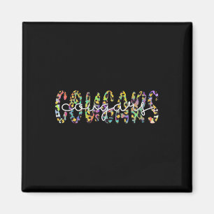Cougars School Sports Fan Team Spirit Mascot Gift Magnet