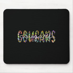 Cougars School Sports Fan Team Spirit Mascot Gift  Mouse Pad
