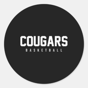 Cougars Sketll Gfx Merch Uni-adults And Kids Sketl Classic Round Sticker