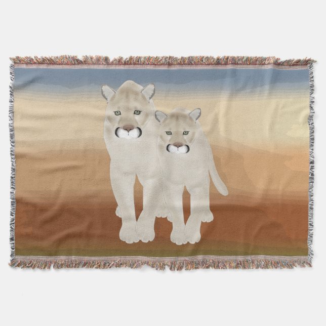 Cougars Throw Blanket (Front)