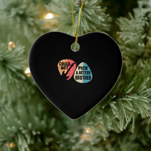 Could Not Pick A Better Brother Guitar T-shirt Ceramic Tree Decoration