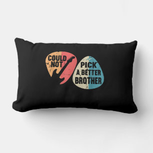 Could Not Pick A Better Brother Guitar T-shirt Lumbar Cushion