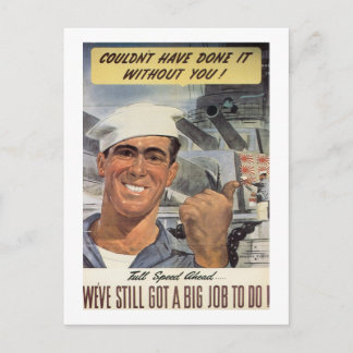 Couldn't Have Done it Without You Postcard