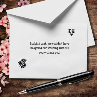 Couldn't Have Imagined Our Wedding Without You Thank You Card