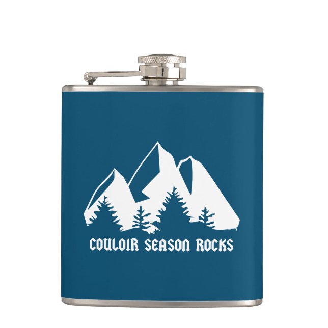 Couloir Season Rocks Hip Flask (Front)