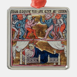 Council of Demons, from 'l'Histoire de Merlin' Metal Tree Decoration