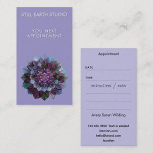 Council of Leaves Mandala Appointment Card