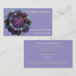 Council of Leaves Mandala Business Card
