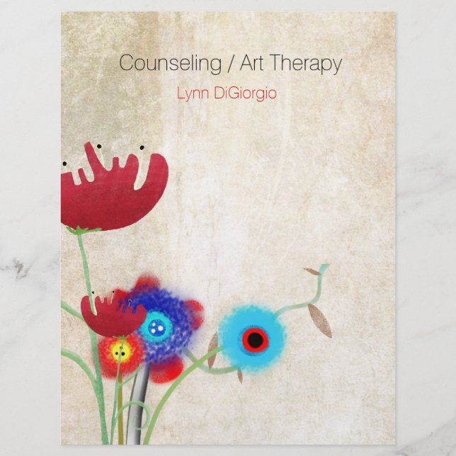 Counseling art therapy business flyer (Front)