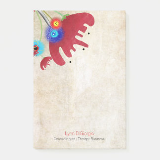 Counseling art therapy business post-it notes