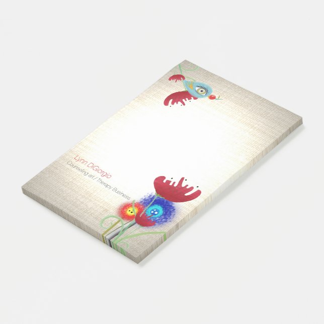 Counseling art therapy business post-it notes (Angled)