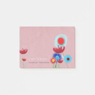 Counseling art therapy business post-it notes