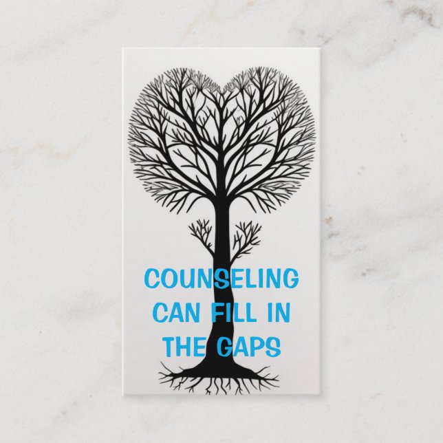 Counseling Can Fill In The Gaps Business Card (Front)