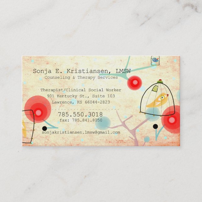Counseling & Therapy Services Appointment Card (Front)