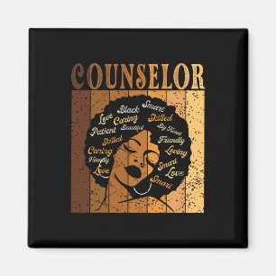 Counsellor Afro African American Women Black Histo Magnet