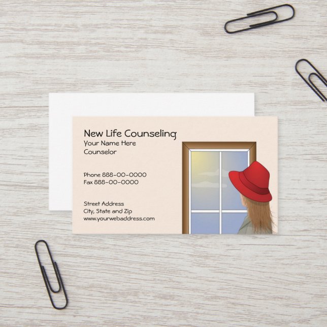 Counsellor Business Card (Front/Back In Situ)