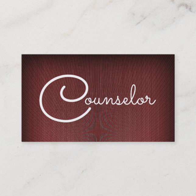 Counsellor Business Card (Front)