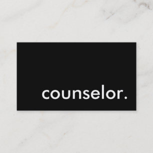 counsellor. business card
