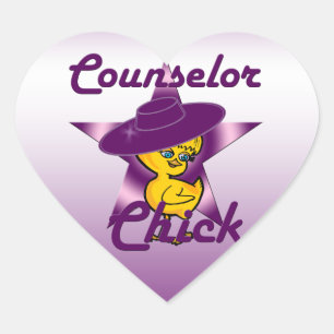 Counsellor Chick #9 Heart Sticker