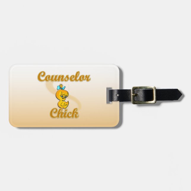 Counsellor Chick Luggage Tag (Front Horizontal)