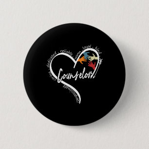Counsellor Graphic Tees Tops Back To School Gift  6 Cm Round Badge