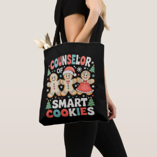 Counsellor Of Smart Cookies Xmas Teacher Christmas Tote Bag