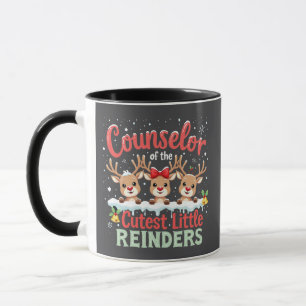 Counsellor of the Cutest Little Reindeers Christma Mug