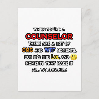 Counsellor ... OMG WTF LOL Postcard