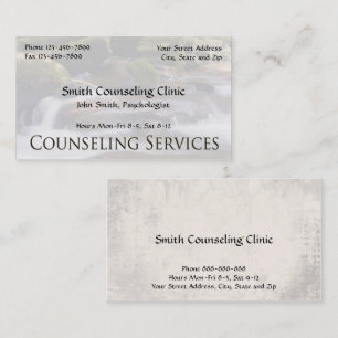 Counsellor Psychologist Mental Health Business Business Card